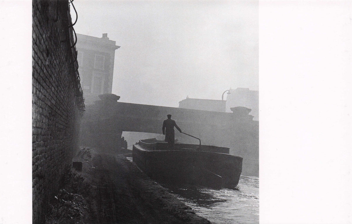 1950s Boat Old Sailor Anchored Ship Grand Union Canal Thames Photo Postcard