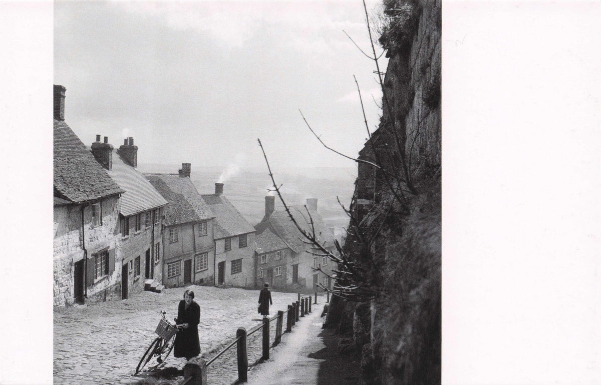 1950s Bicycle On Gold Hill Shaftesbury Dorset Rare Photo Award Postcard