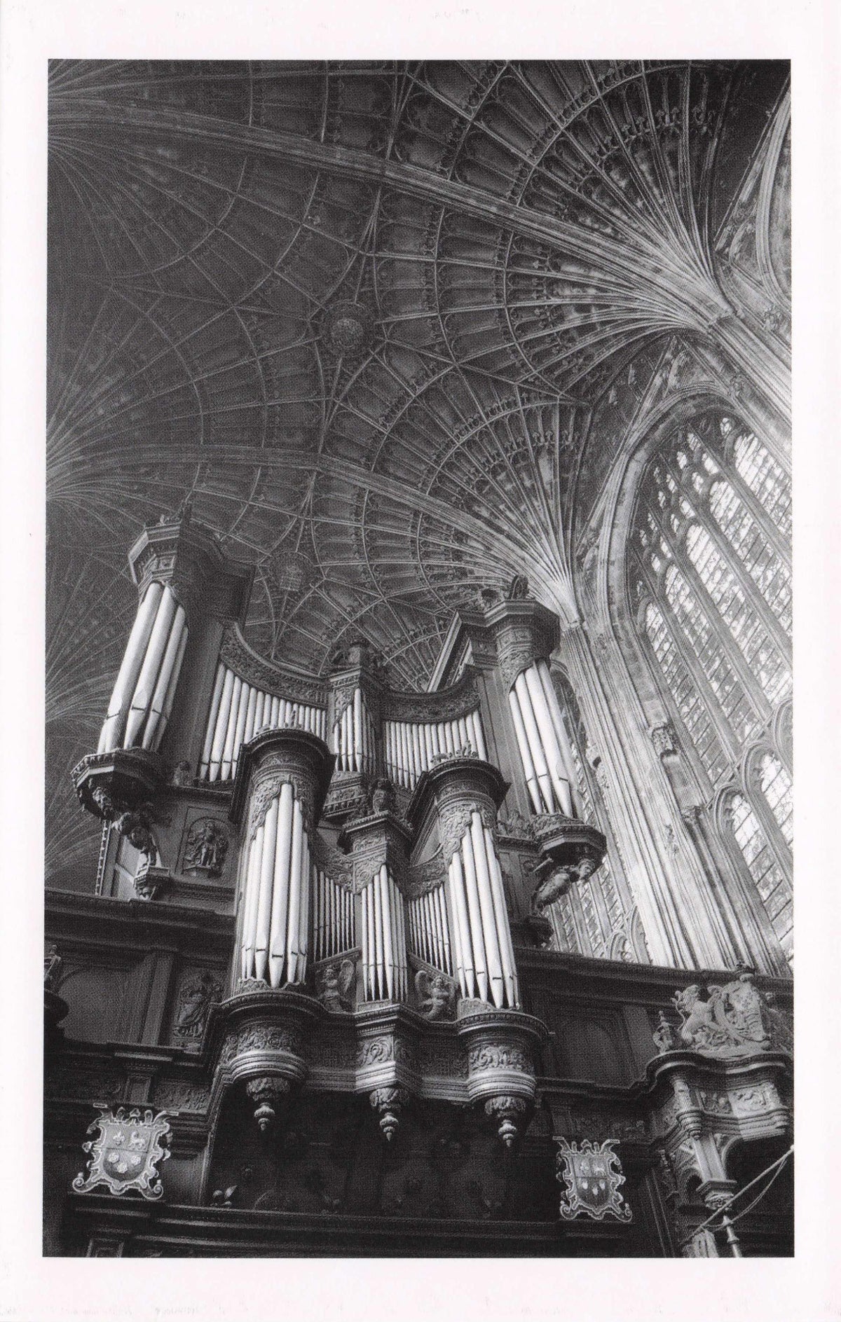 The Origin Of Kings College Chapel 1940s Cambridge Award Photo Postcard