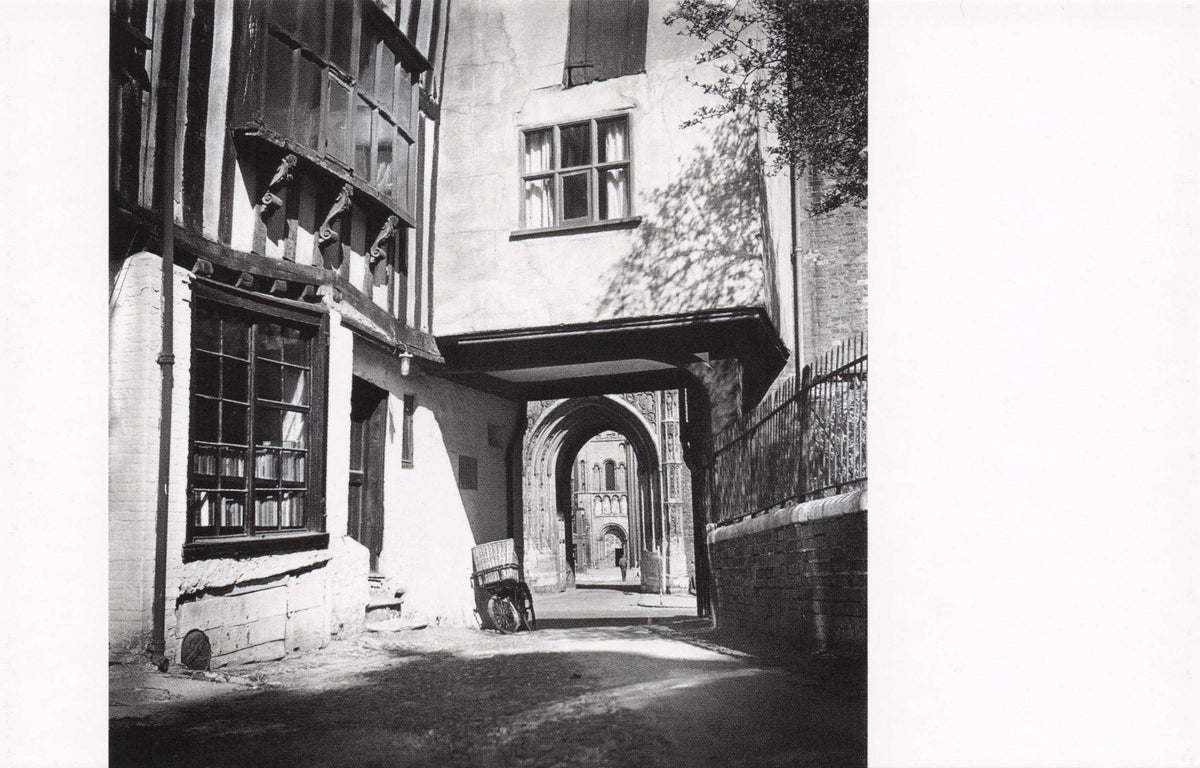 Bicycle with Old Shopping Basket in 1940s Tombland Norwich Postcard
