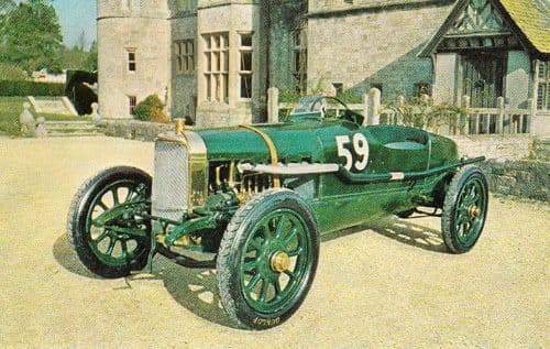 1912 Sunbeam 3 Classic Car Photo Postcard