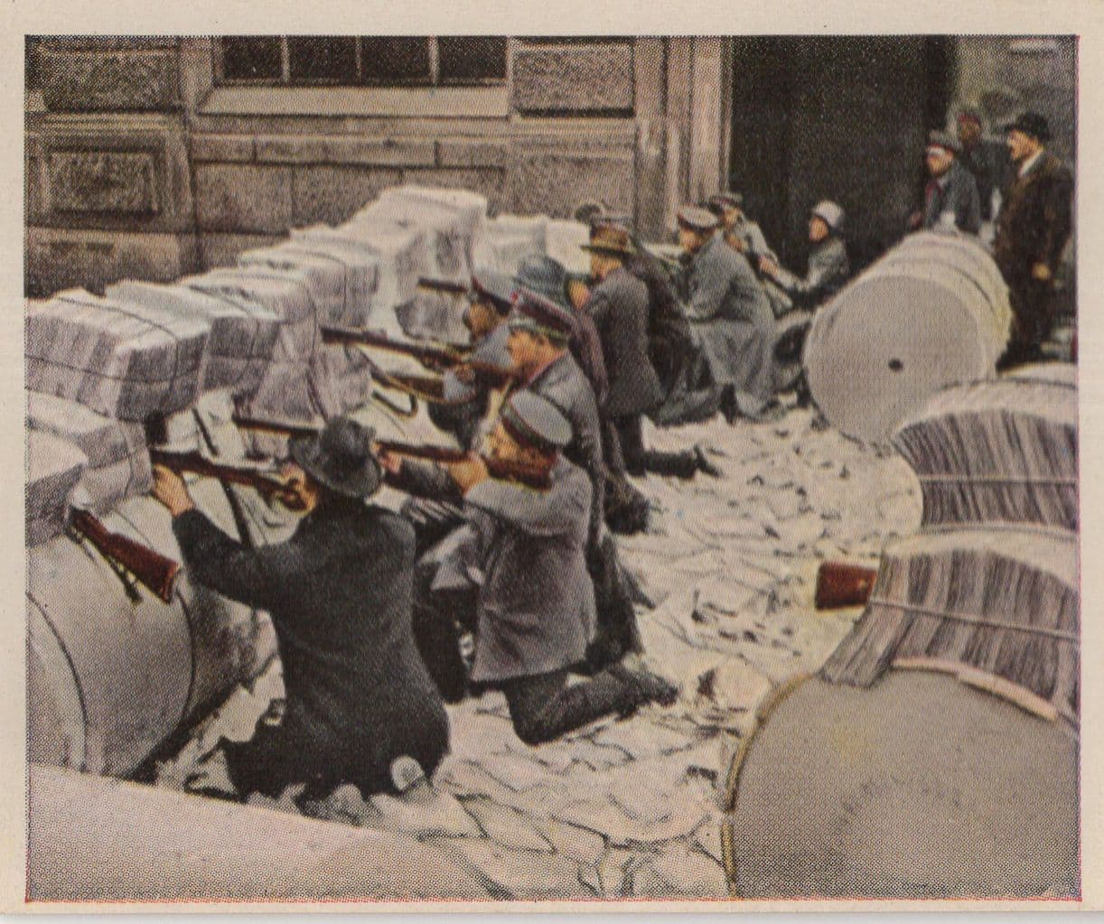 1919 Berlin Fighting Newspaper District German Cigarette Card
