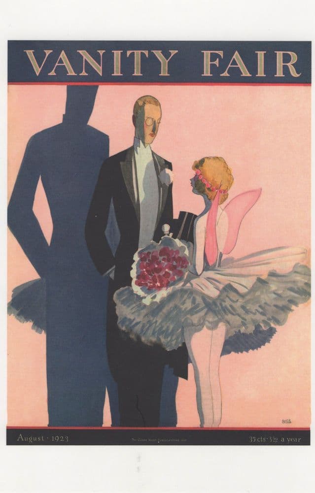 1923 Ballroom Dancing Ladies Fairy Tutu Ballet Costume Magazine Postcard