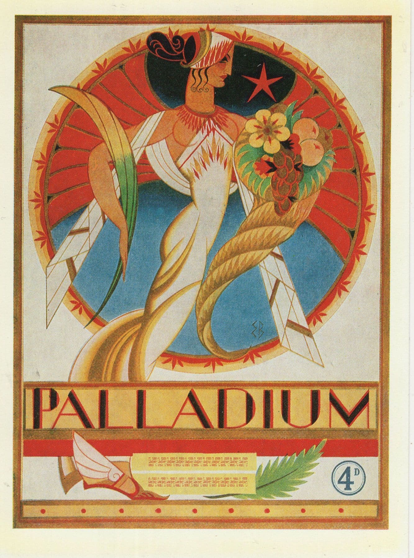 1927 London Palladium Variety Show Theatre Programme Postcard