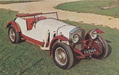 1927 Mercedes Benz Supercharger Peter Ustinov Classic Car Photo Postcard