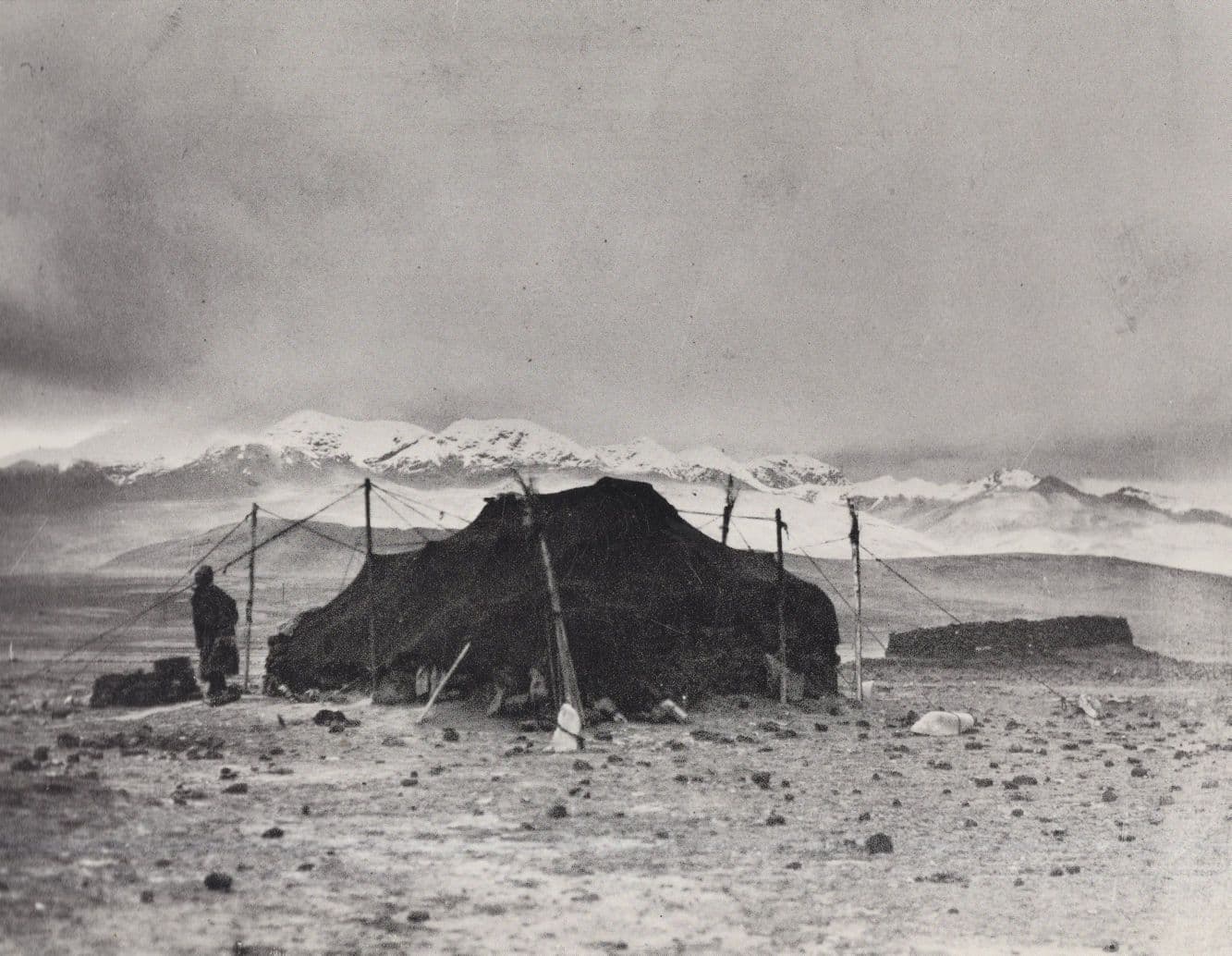 1930s Southern Tibetan Nomad Tent Museum Award Tibet Photo Postcard