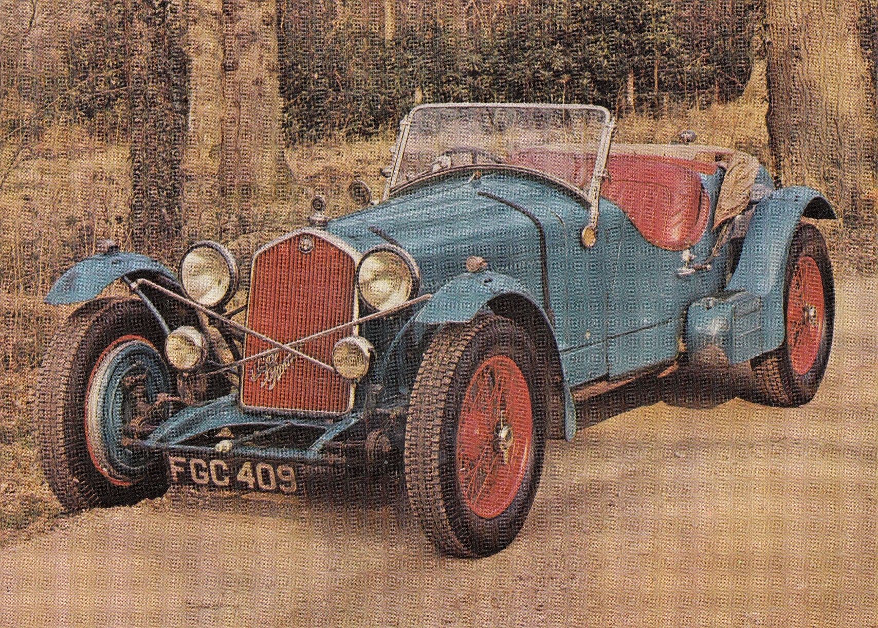 1933 Alfa Romeo BC-2300 Classic Car Postcard