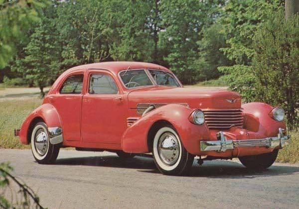 1937 Cord Beverley Sedan v8 Engine Rare Classic Car Photo Postcard NEW