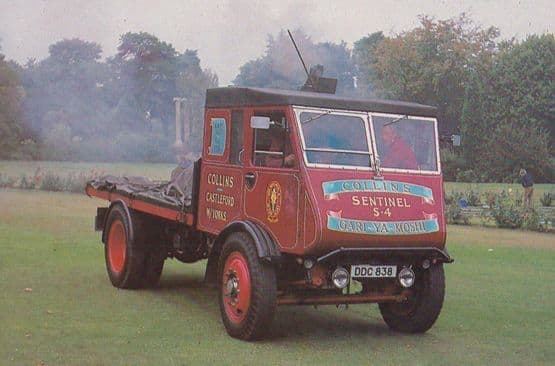 1937 S4 2 S4-2 Axel Steam Lorry Postcard