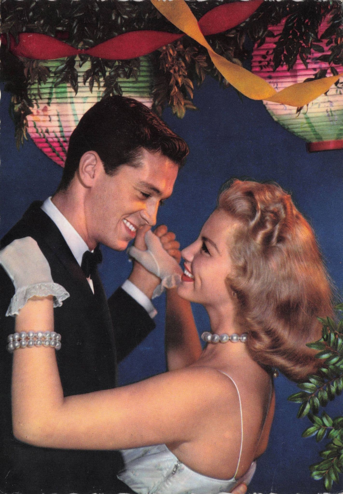 1960s American Family Ballroom Smooch Dancing Romance Postcard