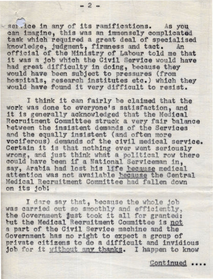 1961 Angry Medical Letter From WW2 Doctor To Edward Heath