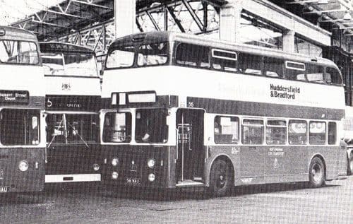 1962 Nottingham Daimler Fleetline Bus Parliament Garage Rare Transport Postcard