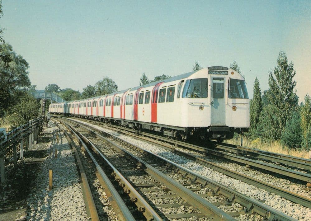 1972 Mark 2 Jubilee Line Canons Park London Underground Postcard