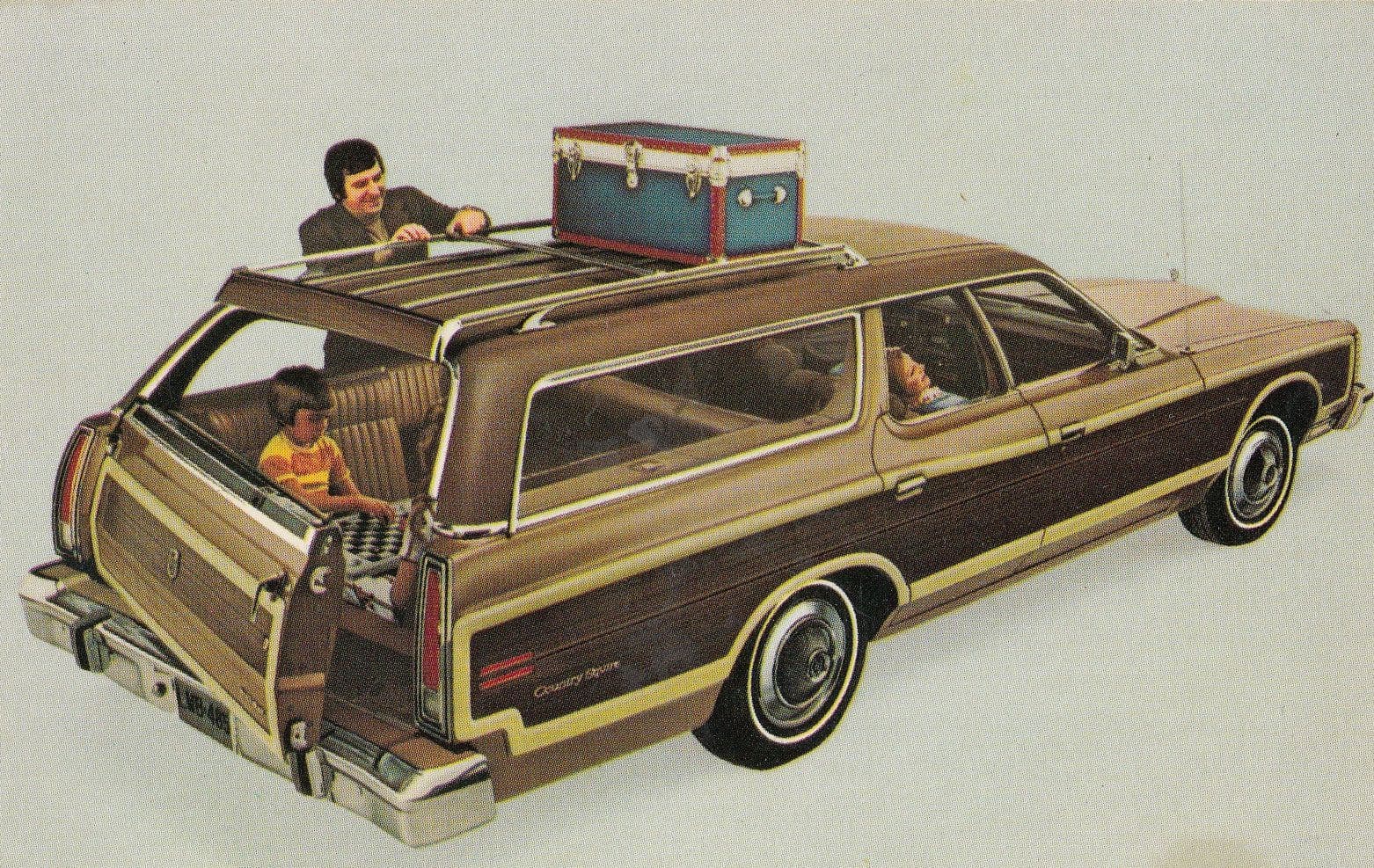 1974 Ford Country Squire Car Advertising Postcard