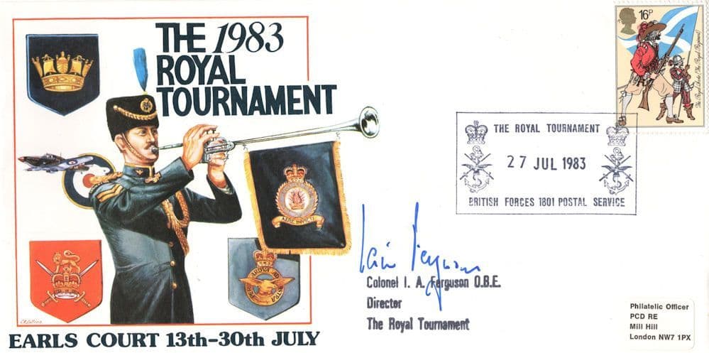 1983 Royal Tournament Iain Ferguson London Earls Court Hand Signed FDC