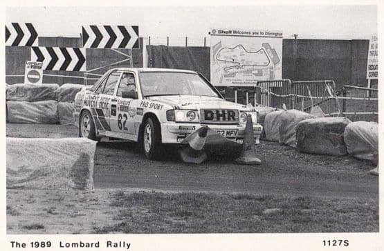 1989 Manx Lombard Rally Car Dave Holland Winner Donington Park Postcard