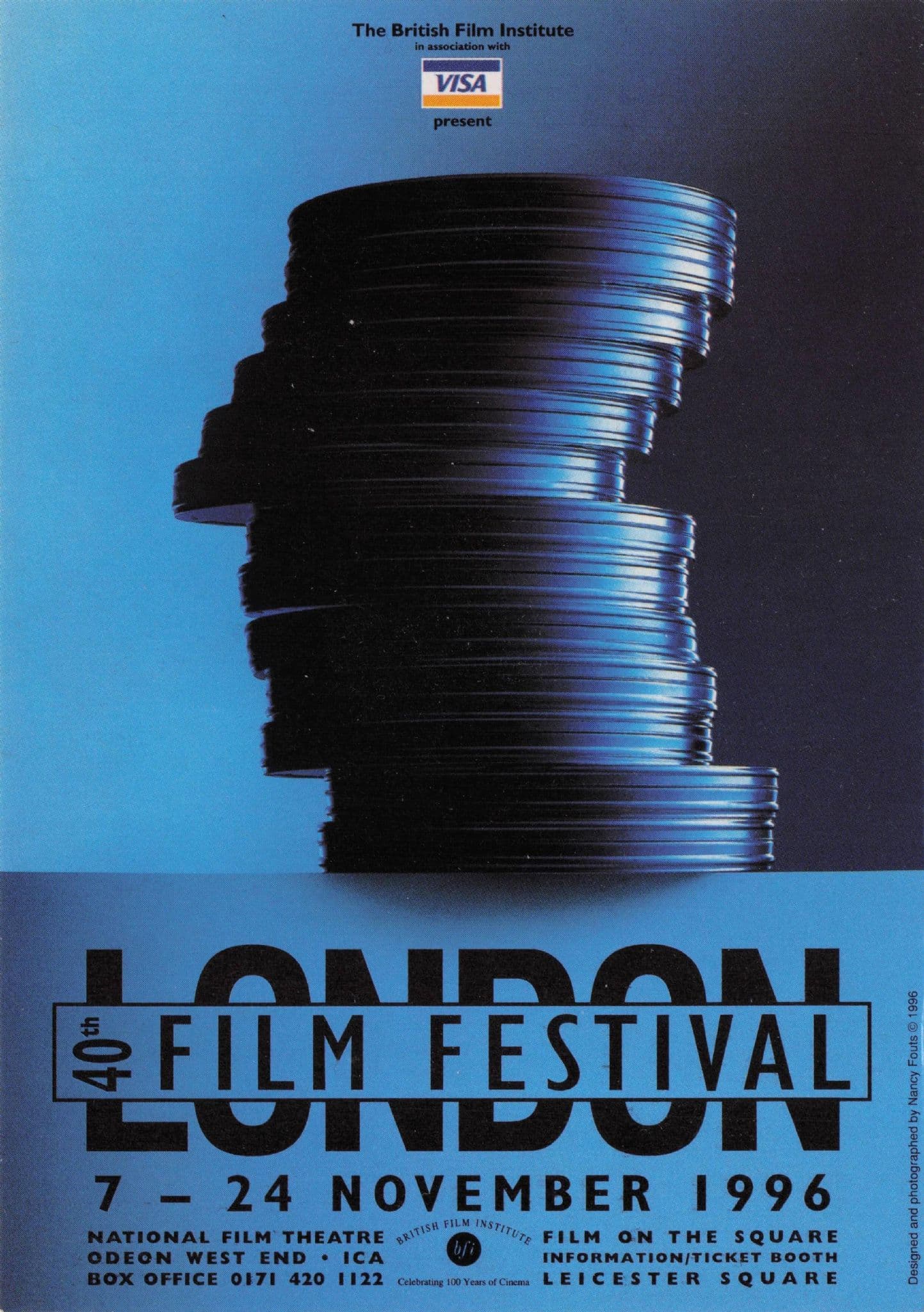 1996 London Film Cinema Festival Time Out Advertising Postcard