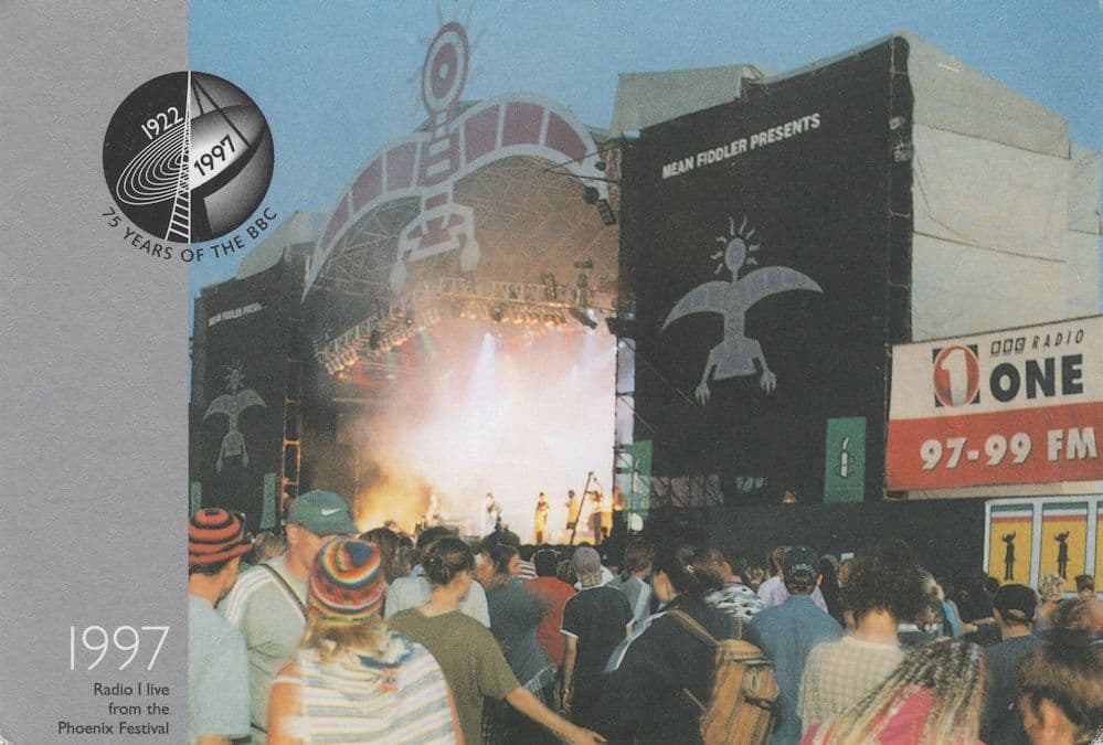 1997 Phoenix Festival David Bowie BBC Advertising Postcard