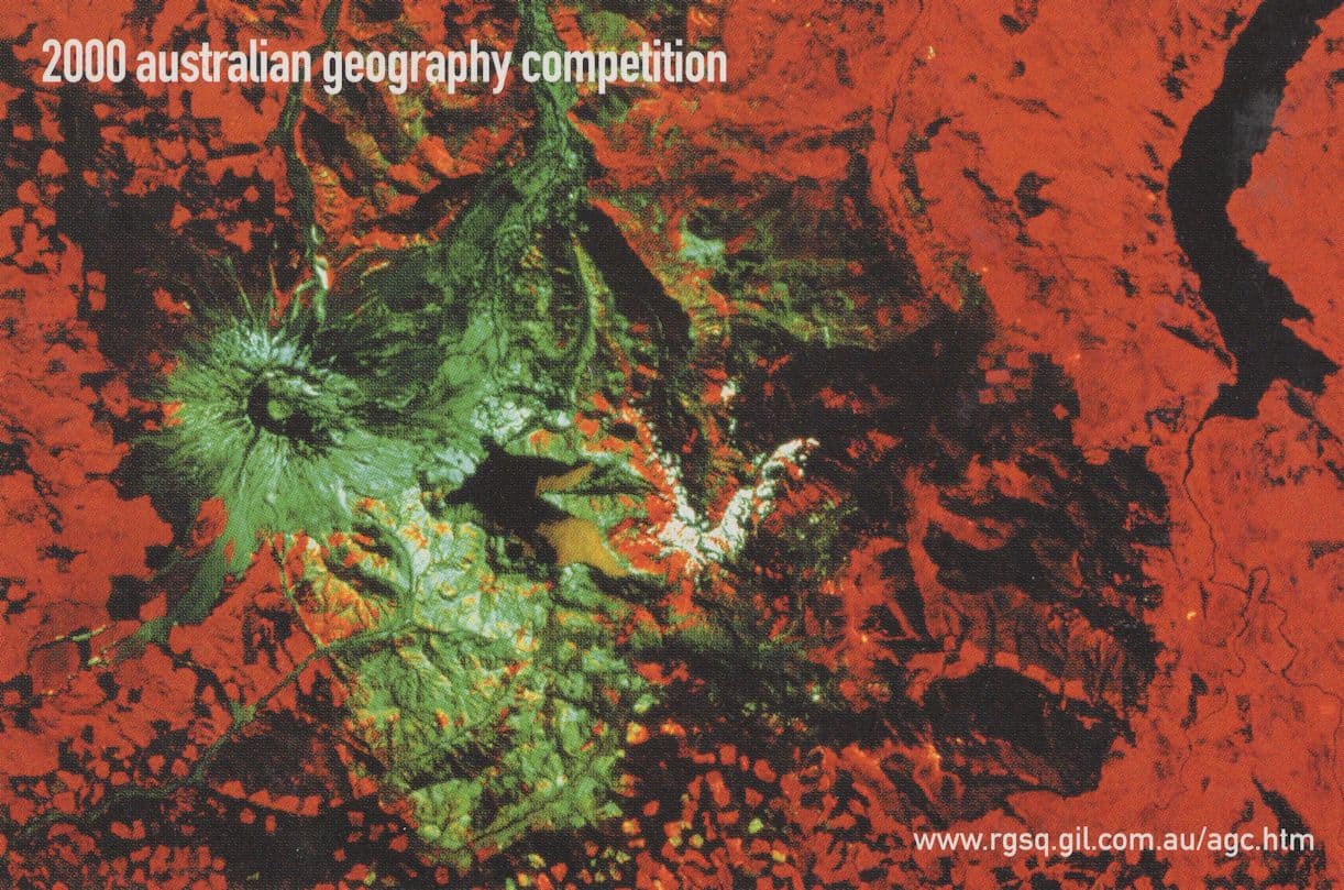 2000 Australian Geometry Geography Competition Advertising Postcard