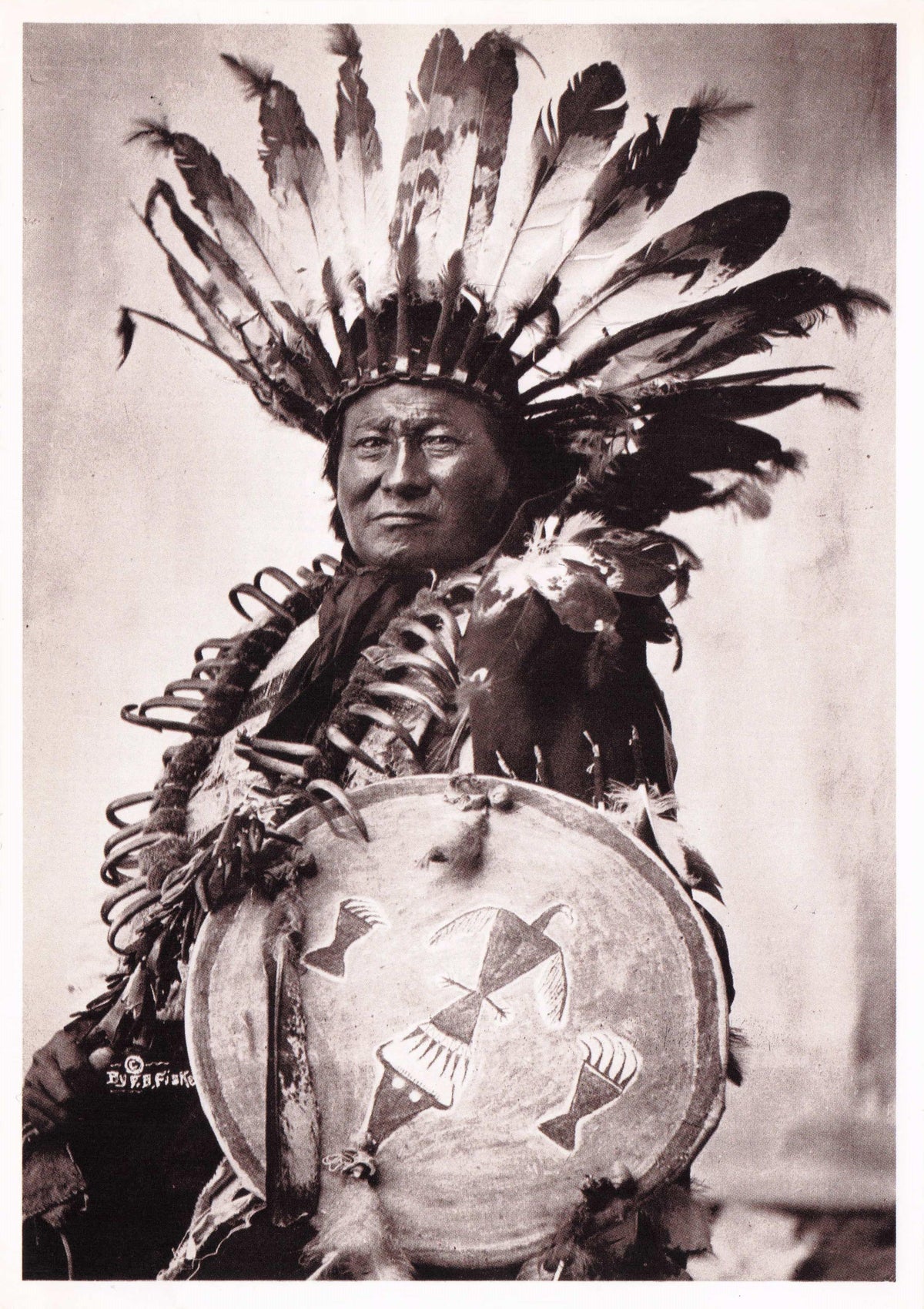 Rain In The Face Native American Warrior Of Red Cloud Wars Photo Postcard