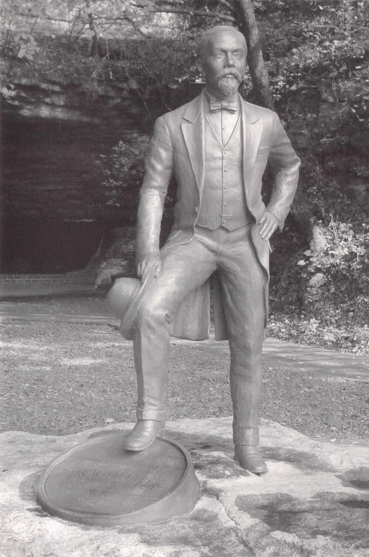 Bronze Statue Of Jack Daniels At Cave Spring Labor Day USA Rare Photo Postcard