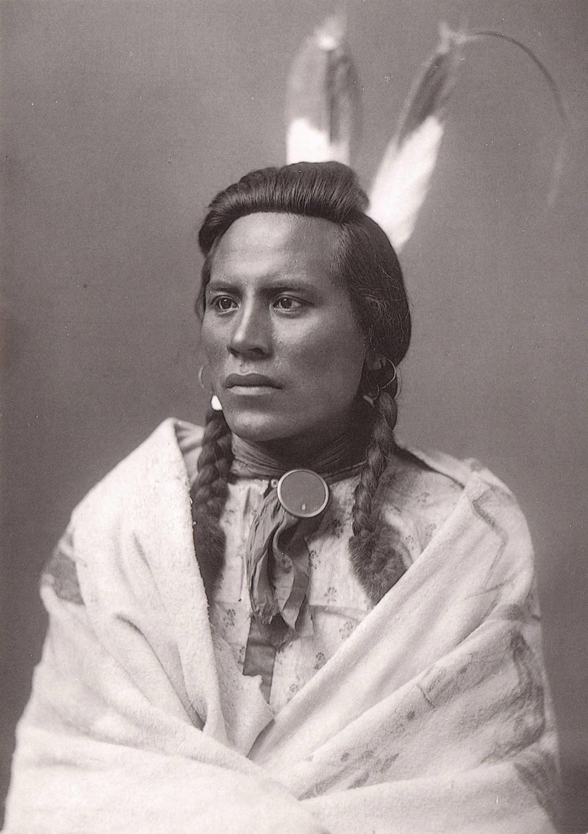 Curley General Custer's Old Scout Native Indian American Rare Photo Postcard
