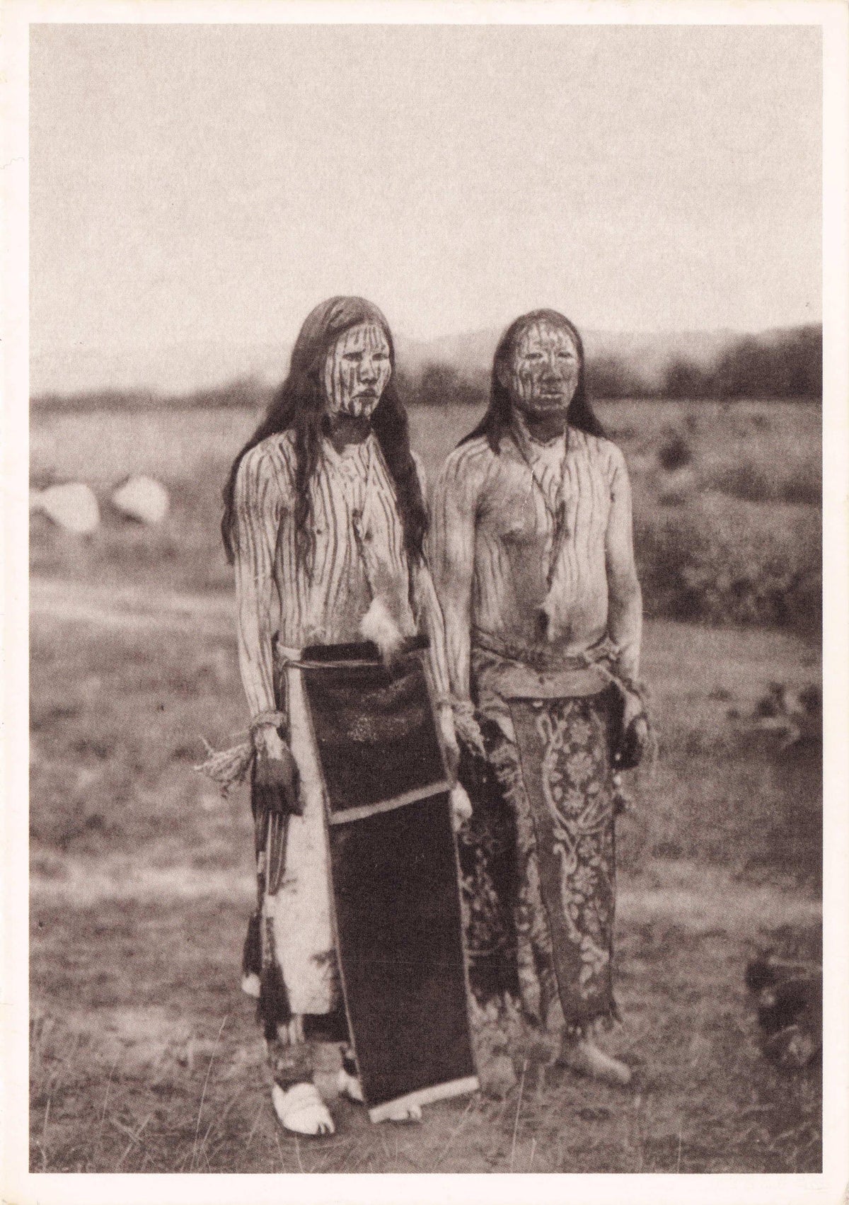 Cheyenne Sun Dance Ceremony Old Ritual Native American Indian Photo Postcard