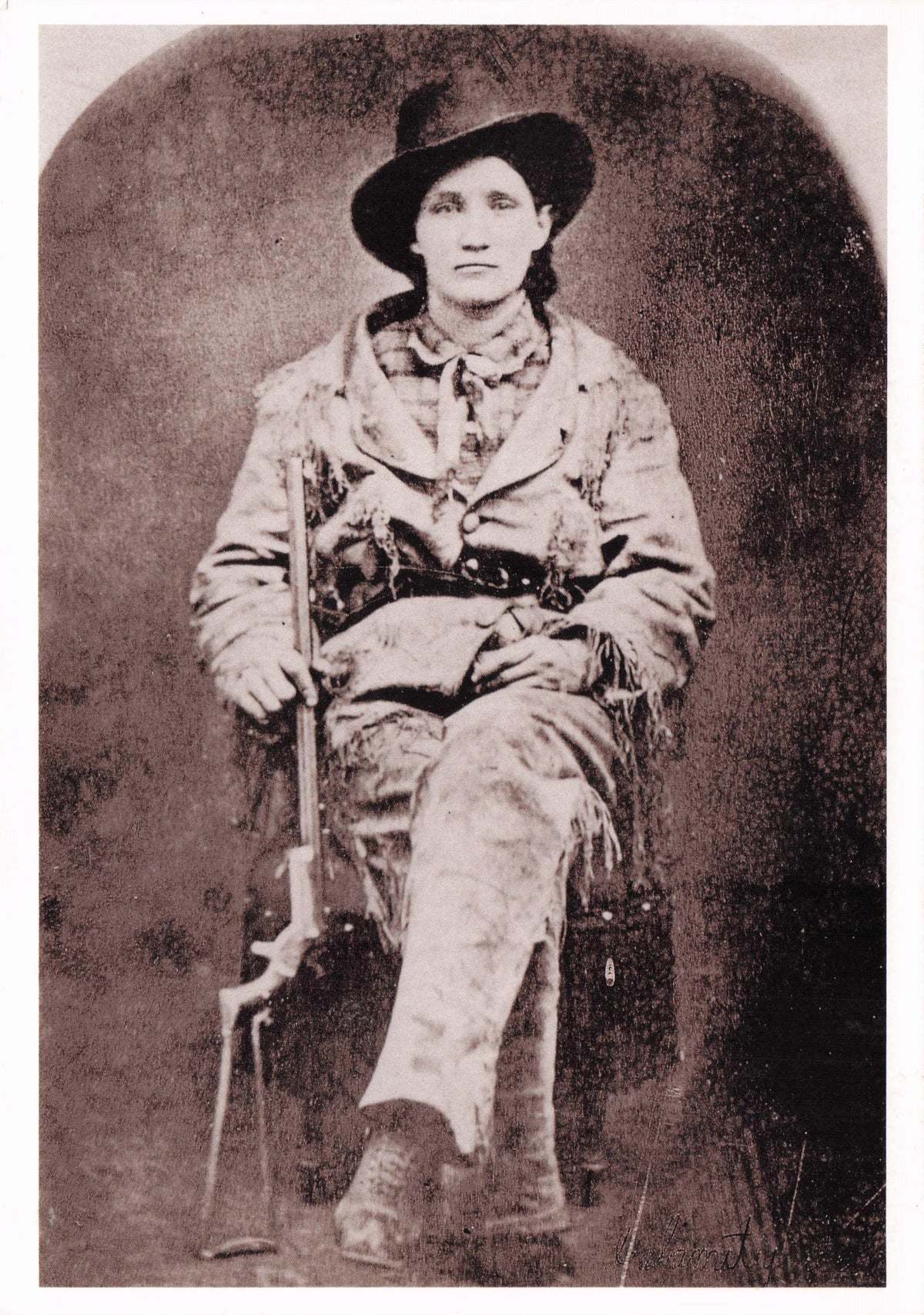Calamity Jane Old History American Cowgirl Wild West Show Photo Postcard