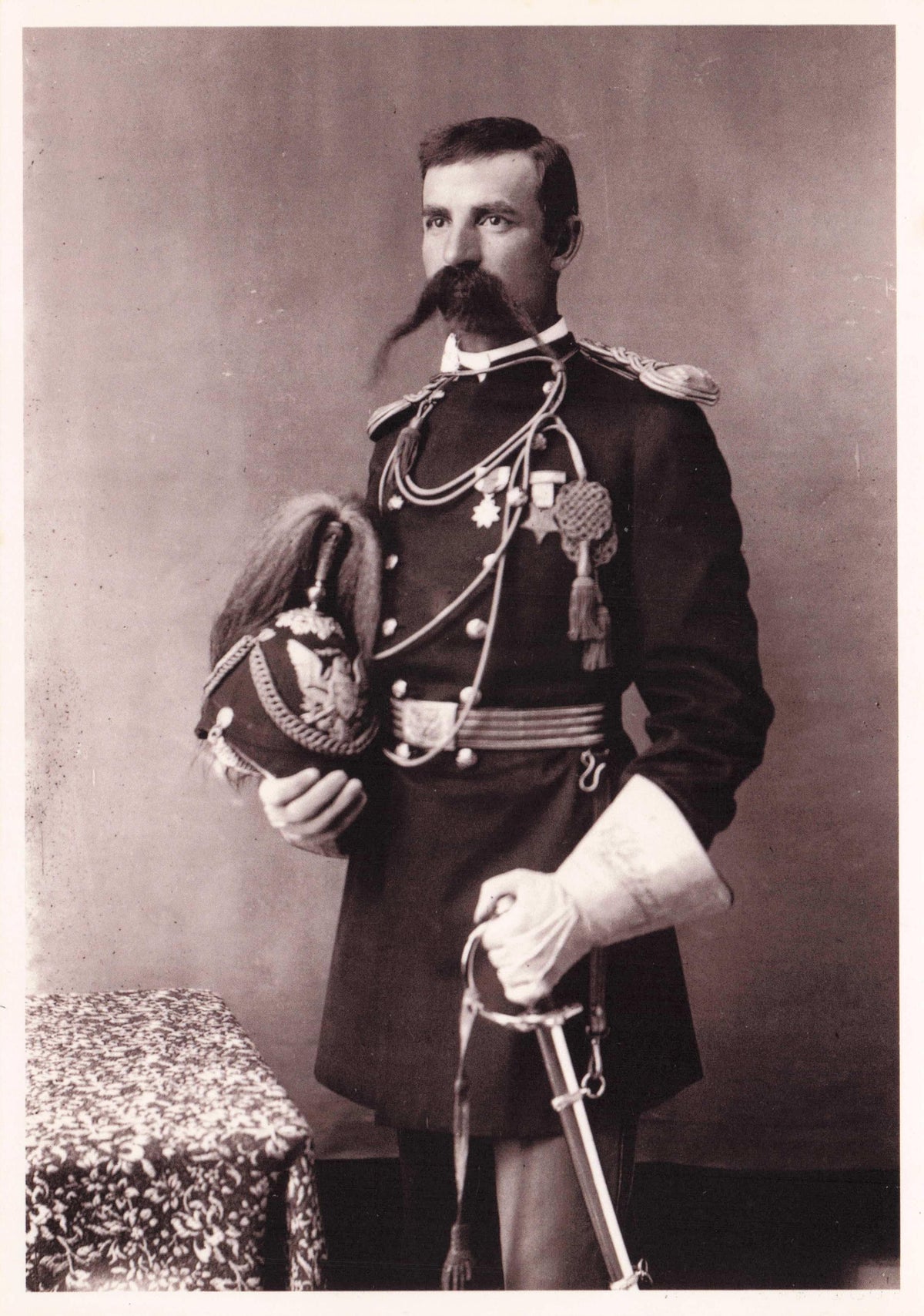 Edward Godfrey American 7th Cavalry Old Army Military War General Photo Postcard