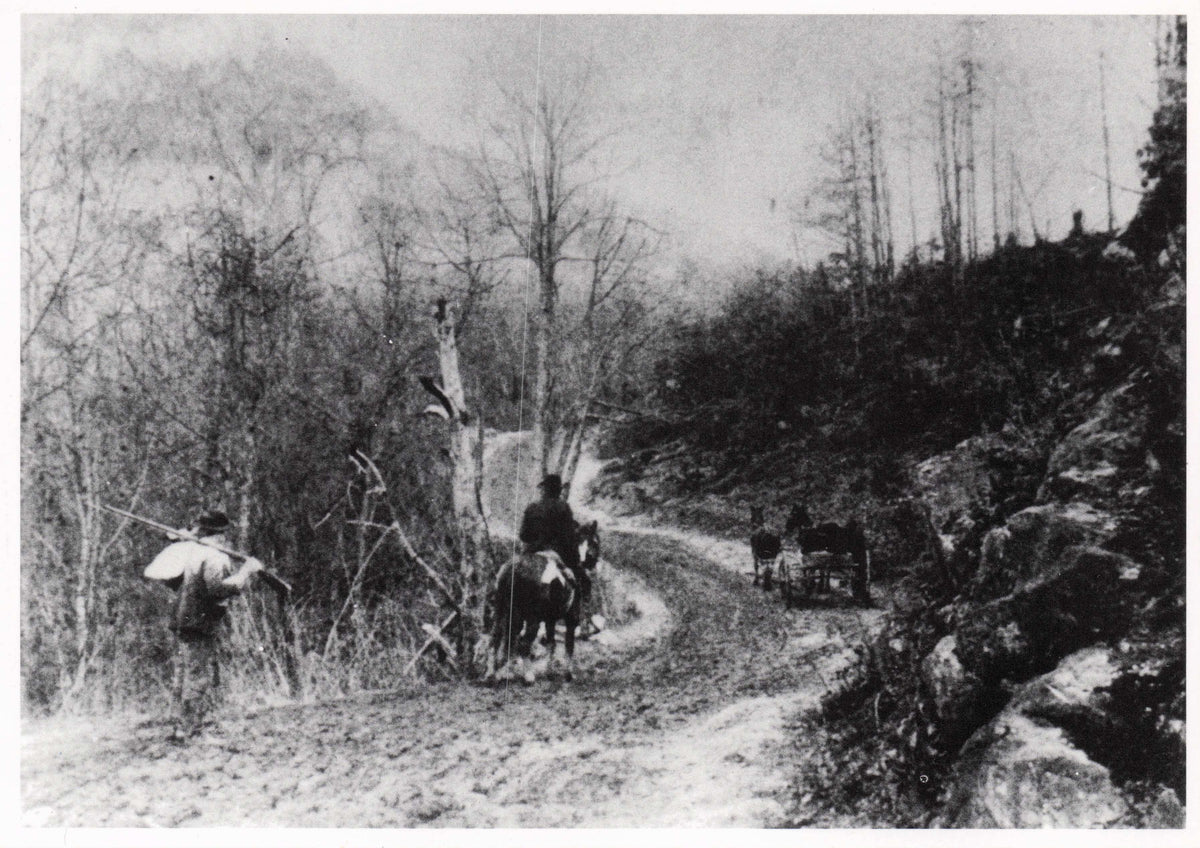 American 1700s Old Pioneers Cumberland Gap Kentucky National Park Photo Postcard