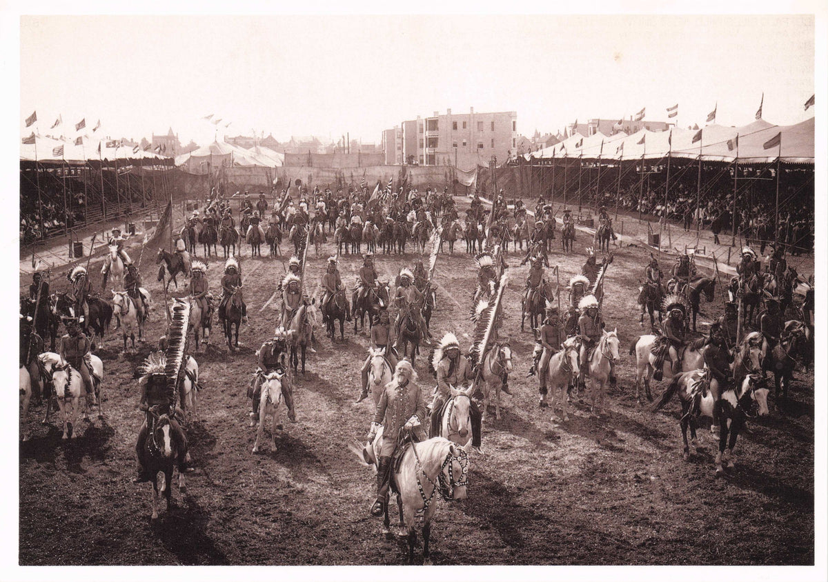 Buffalo Bill 's Wild West Show Cowboy Wild West Old Nebraska America Postcard