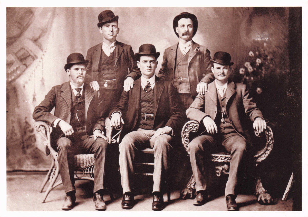 Butch Cassidy The Sundance Kid Old American Cowboy Wild Bunch Photo Postcard