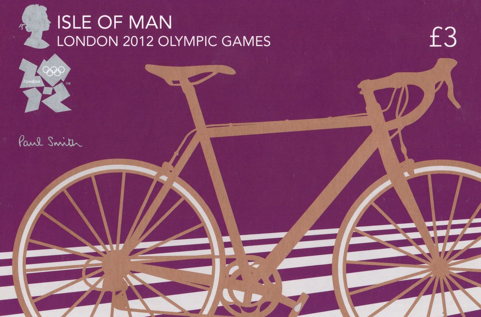 2012 Olympic Games Cycling ÔøΩ3 Paul Smith Bicycle Race Isle Of Man Postcard