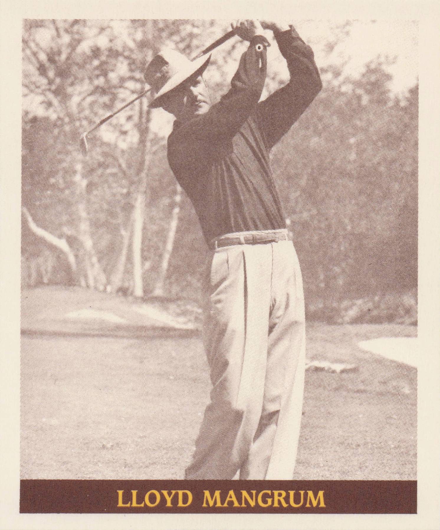 Lloyd Mangrum Famous Golfers Of The 40s & 50s Rare Golf Photo Trade Card