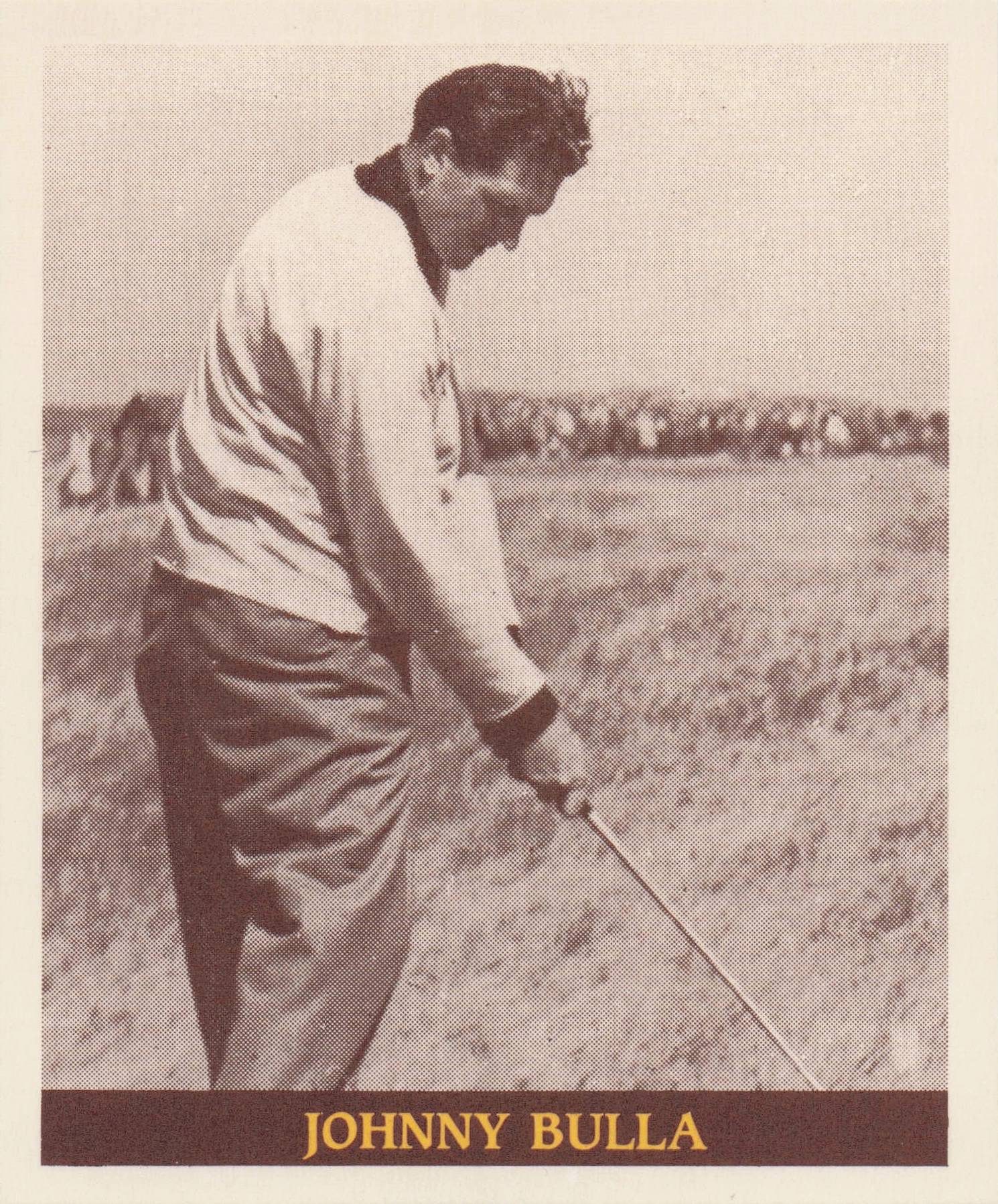Johnny Bulla Famous Golfers Of The 40s & 50s Rare Golf Photo Trade Card