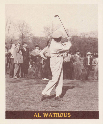 Al Watrous Famous Golfers Of The 40s & 50s Rare Golf Photo Trade Card
