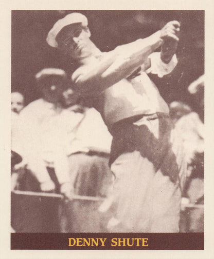 Denny Shute Famous Golfers Of The 40s & 50s Rare Golf Photo Trade Card