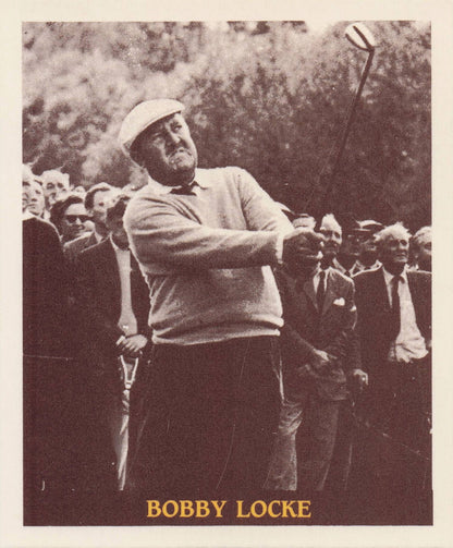 Bobby Locke Famous Golfers Of The 40s & 50s Rare Golf Photo Trade Card