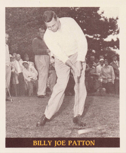 Billy Joe Patton Famous Golfers Of The 40s & 50s Golf Photo Trade Card