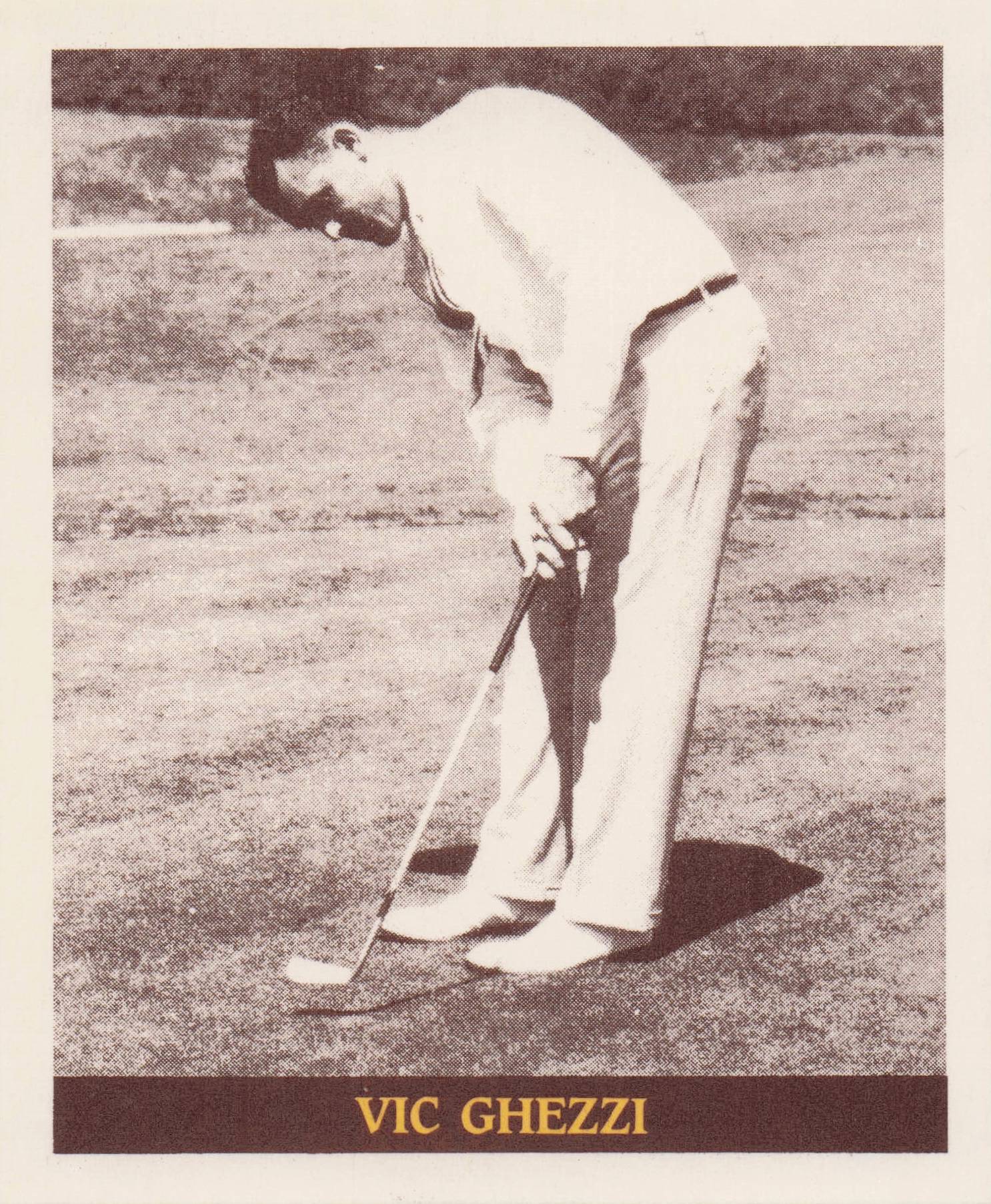 Vic Ghezzi Famous Golfers Of The 40s & 50s Rare Golf Photo Trade Card