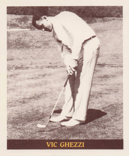 Vic Ghezzi Famous Golfers Of The 40s & 50s Rare Golf Photo Trade Card