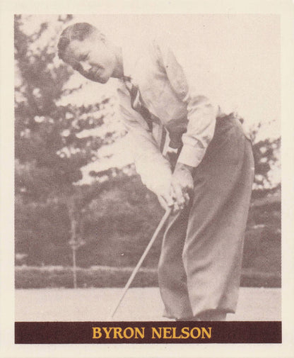 Byron Nelson Famous Golfers Of The 40s & 50s Golf Photo Trade Card