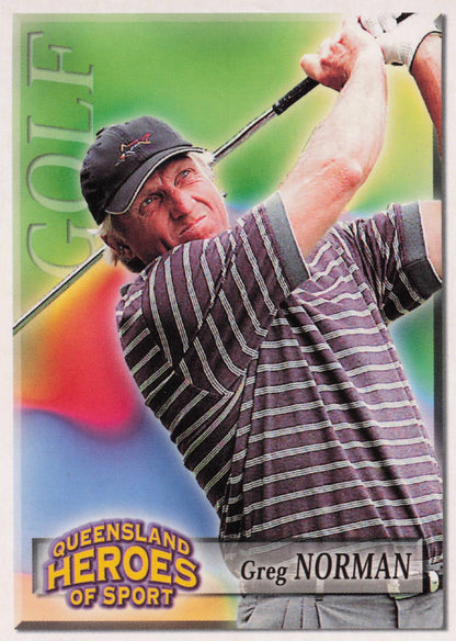 Greg Norman Queensland Heroes Of Sport 1986 British Golf Open Card