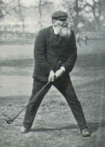 Tom Morris Story Victorian Scottish Golf vs Dunn Twins Photo Trade Card