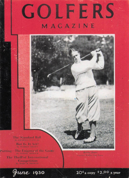 Story Of Bobby Jones USA Old Golfers Magazine Trade Photo Card