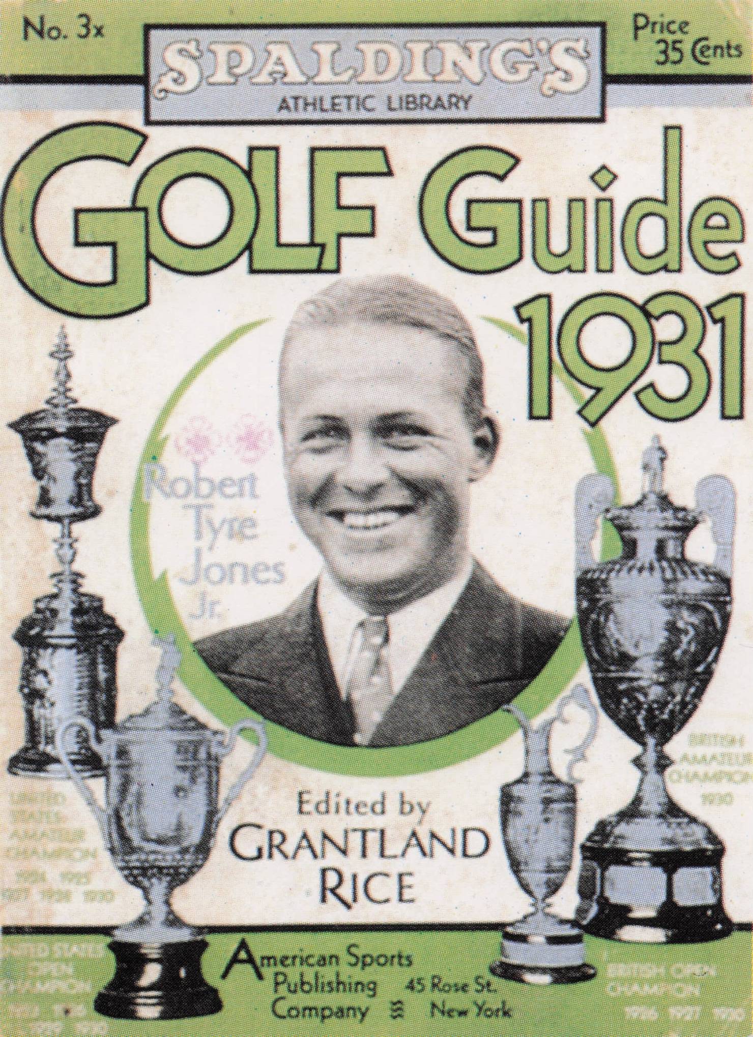 Bobby Jones Story USA Golf Guide 1931 Magazine Trade Photo Card