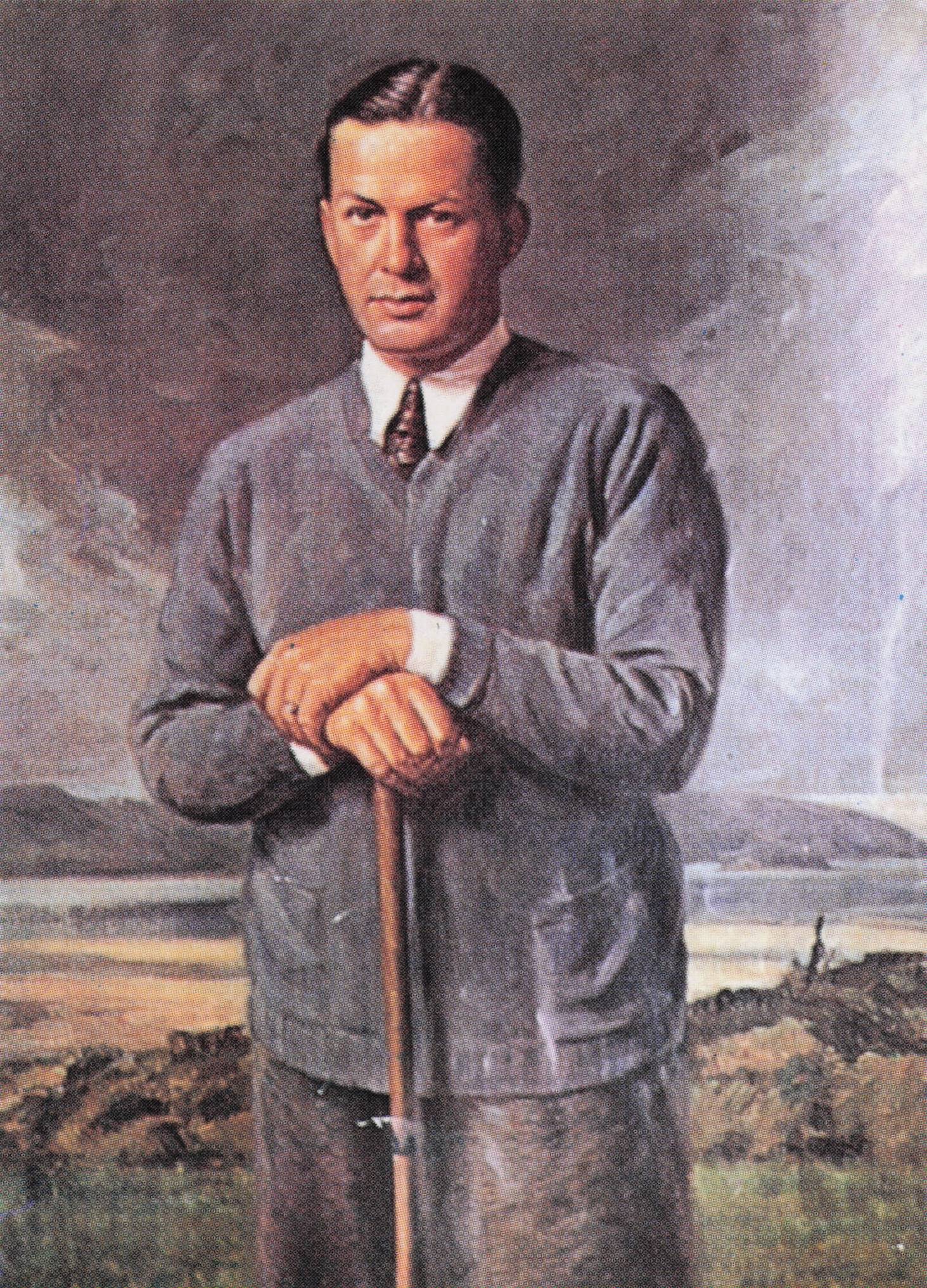 Story Of Bobby Jones 1925 USA Tournament Golf Trade Photo Card