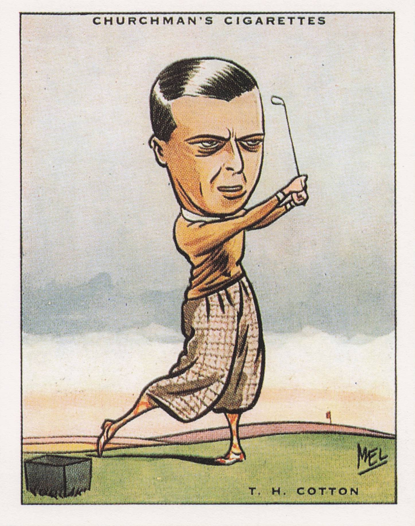 Henry Cotton Golf Churchman Prominent Golfers Cigarette Card