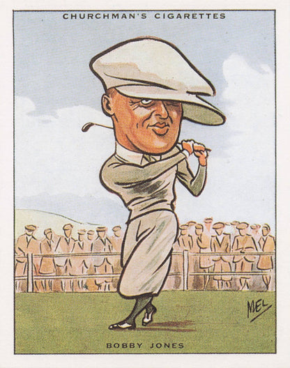 Bobby Jones Golf Churchman Prominent Golfers Cigarette Card