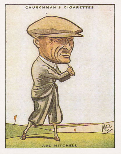 Abe Mitchell Golf Churchman Prominent Golfers Cigarette Card